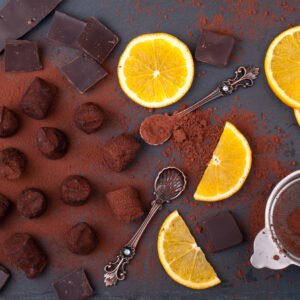 Orange Slices Dipped in Chocolate